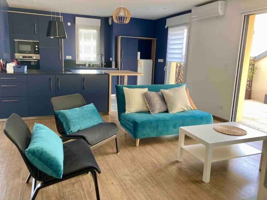 דירות אנז'ה Quai Sud - Gare, 100 M2, Parking, Wifi, Superette, Lave Linge מראה חיצוני תמונה